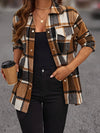 Chemise à carreaux multicolore - surchemise féminine polyvalente à manches longues