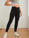 Jean skinny noir - pantalon en denim taille haute pour femmes