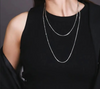 Collier u-shaped en acier titane chic - chaîne dorée superposée pour femmes