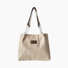 Sac fourre-tout en ribbed pour femmes - sac élégant avec bandoulière ajustable pour un style quotidien chic
