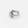 Bague en argent pour femmes au design artistique - accessoire sculptural moderne pour toutes les occasions
