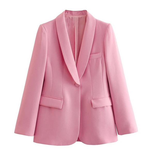Ensemble tailleur femme 2 pièces - élégante tenue de bureau rose