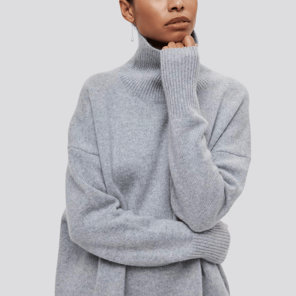 Pull turtleneck surdimensionné pour femmes en tricot premium - pour un layering décontracté en automne et hiver