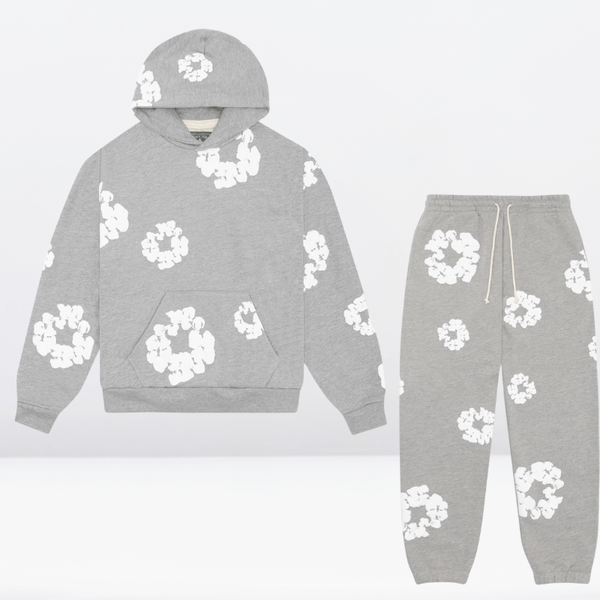 Ensemble de 2 pièces femmes - sweat à capuche et pantalon à motifs floraux