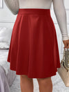 Jupe en similicuir (PU) a-ligne chic - jupe élégante en pu pour femmes