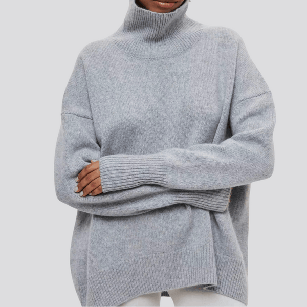 Pull turtleneck surdimensionné pour femmes en tricot premium - pour un layering décontracté en automne et hiver