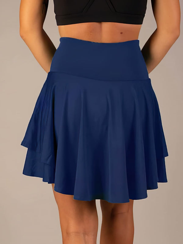 Jupe évasée avec shorts intégrés - tenueactive respirante pour activité décontractées et sportives