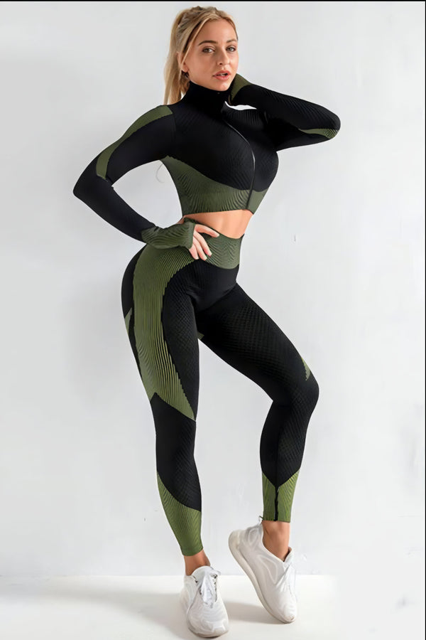 Ensemble de sport 3 pièces pour femmes - brassières tendance et vêtements légers pour le fitness