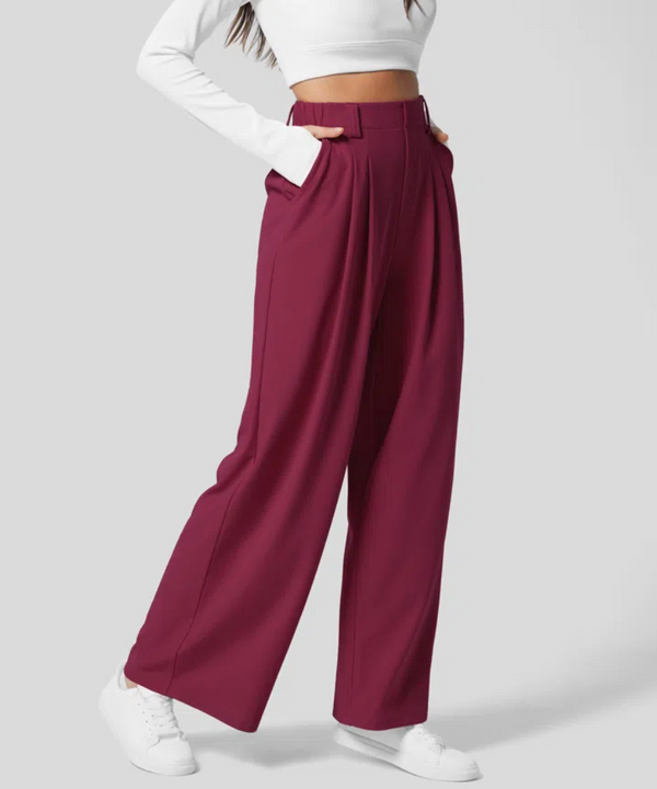 Pantalon taille haute femme - un élégant choix pour le bureau et les sorties décontractées