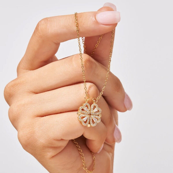 Collier pendentif cœur pour femmes - style doré élégant - bijoux chics pour demoiselles