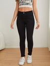 Jean skinny noir - pantalon en denim taille haute pour femmes