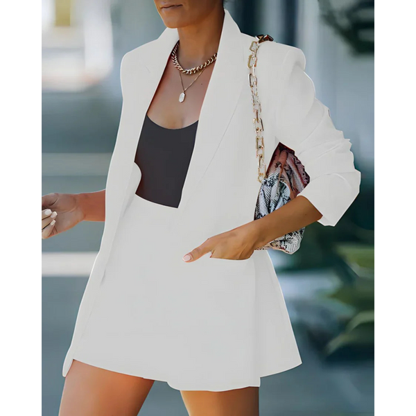 Ensemble blazer et shorts pour femmes – tenue tendance pour l'été