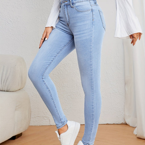 Jean skinny - pantalons en denim taille haute flatteurs