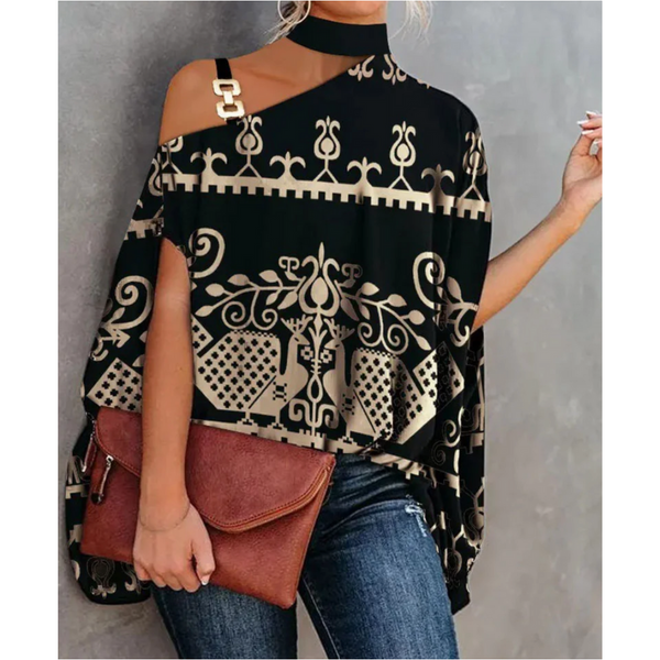 Blouse tendance à épaules dénudées pour femmes - top léger pour vos sorties quotidiennes