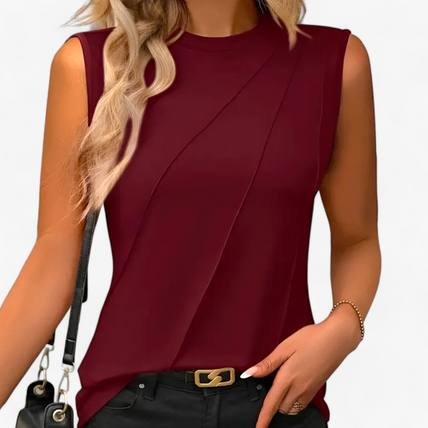 Blouse sans manches pour femmes - top chic et léger pour vos looks décontractés et professionnels