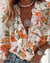 Blouse en fleurs à volants pour femme - style décontracté chic pour toutes les occasions