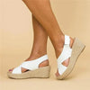 Sandales compensées femmes - style espadrille tendance pour vos sorties estivales