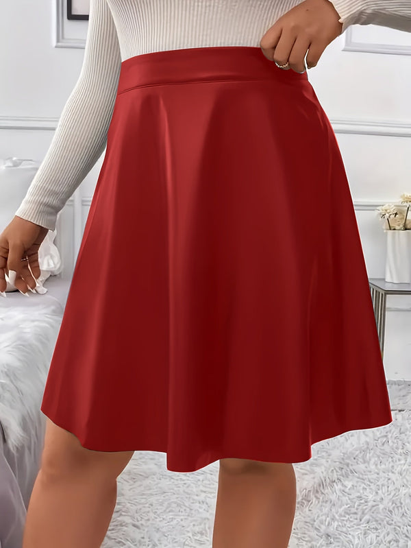 Jupe en similicuir (PU) a-ligne chic - jupe élégante en pu pour femmes