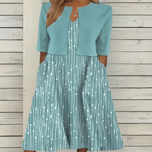 Ensemble floral midi femme 2 pièces avec cardigan - look chic et décontracté pour toutes les occasions