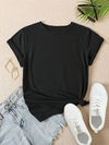 T-shirt femme coupe décontractée en tissu doux - mode quotidien casual