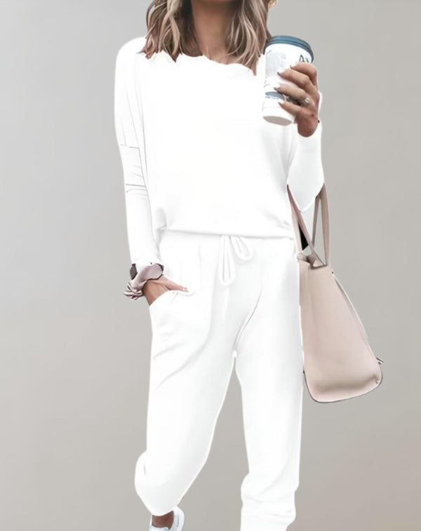 Ensemble de loungewear 2 pièces - haut douillet et pantalon pour femmes