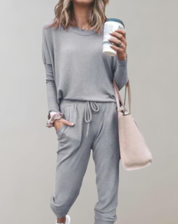 Ensemble de loungewear 2 pièces - haut douillet et pantalon pour femmes