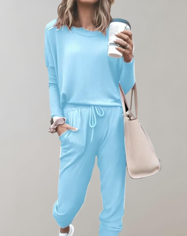 Ensemble de loungewear 2 pièces - haut douillet et pantalon pour femmes