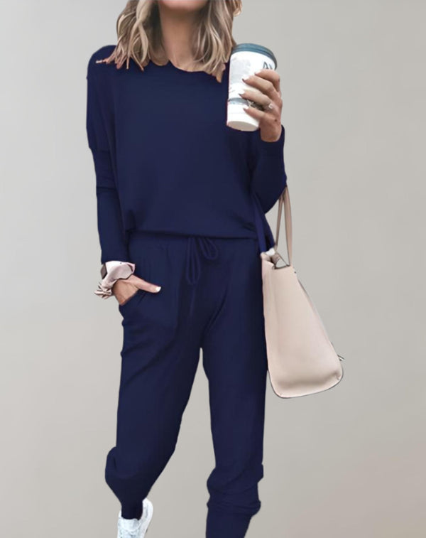 Ensemble de loungewear 2 pièces - haut douillet et pantalon pour femmes