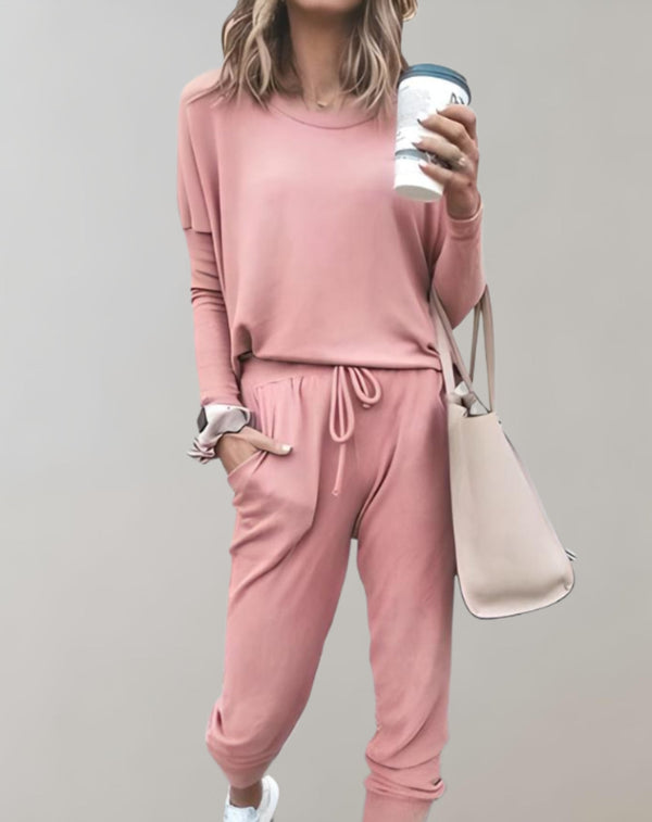 Ensemble de loungewear 2 pièces - haut douillet et pantalon pour femmes