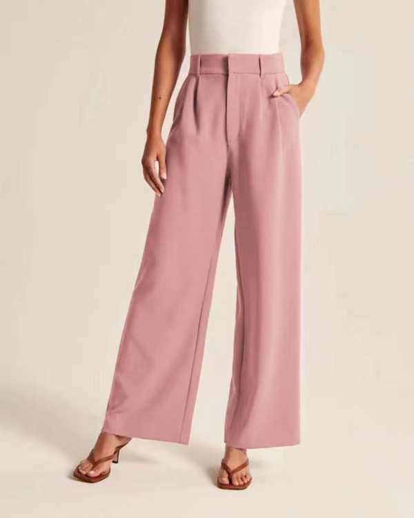 Pantalons larges pour femmes - style taille haute élégant pour une allure sophistiquée