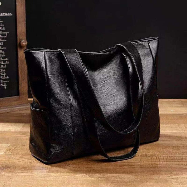 Sac à main en similicuir (PU) pour femmes - élégant tote bag quotidien spacieuse et chic