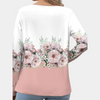 Blouse élégante pour femme – design original pour vos sorties décontractées - top à manches longues sophistiqué en rose et marron, tissu doux