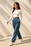 Pantalon taille haute femme - un élégant choix pour le bureau et les sorties décontractées