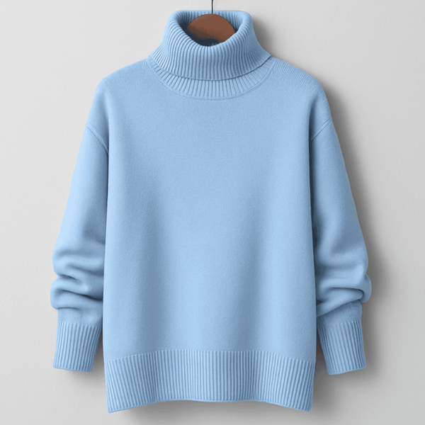 Pull turtleneck surdimensionné pour femmes en tricot premium - pour un layering décontracté en automne et hiver