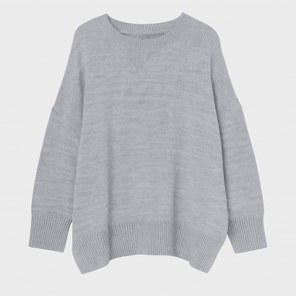 Sweatshirt oversized femme en tricot doux - pull décontracté pour vos sorties et moments de détente