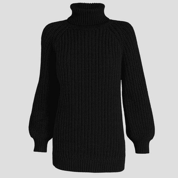 Pull col roulé femme - tricot décontracté pour sorties casual