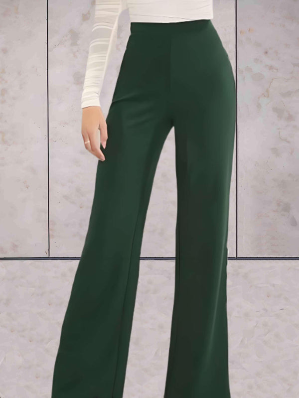 Pantalons élégants taille haute pour des soirées chics - flare à la mode