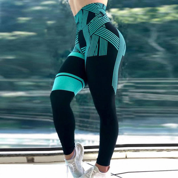 Leggings taille haute à motifs - pantalons de sport tendance pour femmes actives