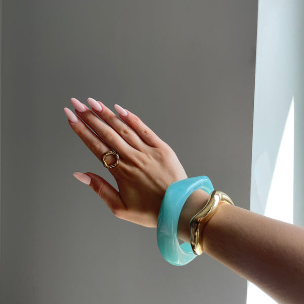 Bague ouverte en cercle - design doré élégant pour toutes les occasions