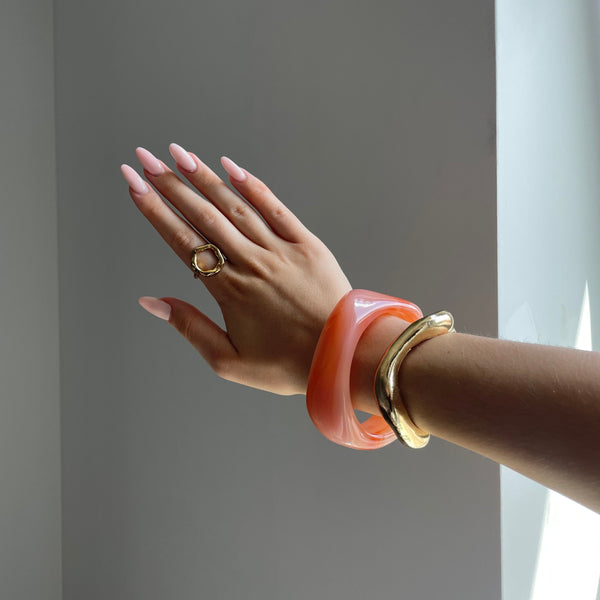 Bague ouverte en cercle - design doré élégant pour toutes les occasions