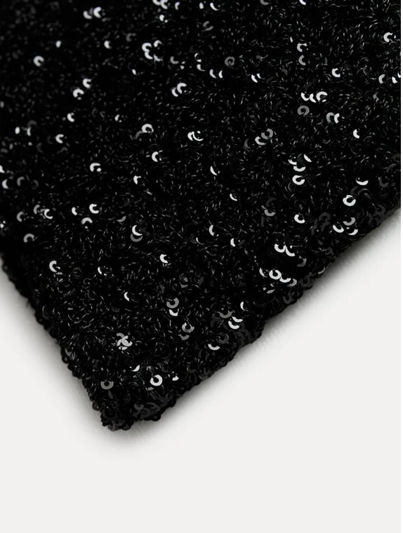 Robe mini pailletée pour femmes - élégante robe de soirée à épaule dénudée pour vos événements