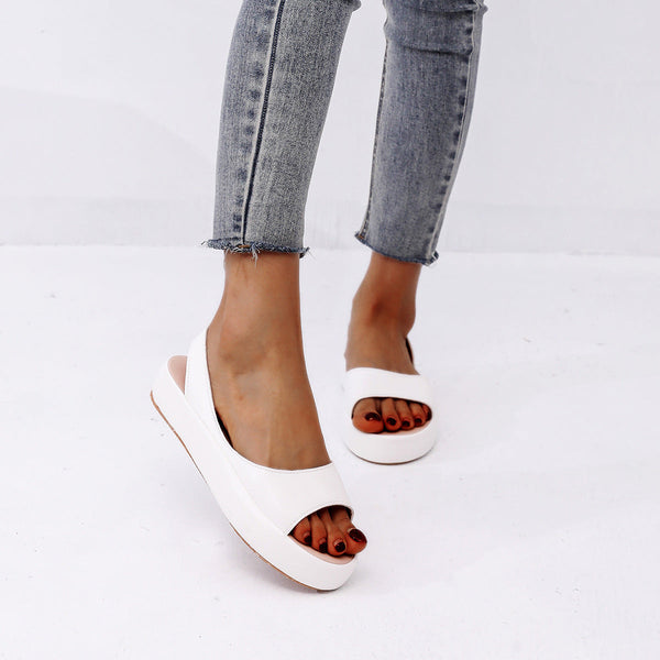 Sandales à talons compensés pour femmes - design chic et plateforme pour un style quotidien - chaussures élégantes et confort adaptées