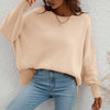 Sweatshirt oversized femme en tricot doux - pull décontracté pour vos sorties et moments de détente
