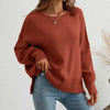 Sweatshirt oversized femme en tricot doux - pull décontracté pour vos sorties et moments de détente