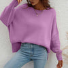 Sweatshirt oversized femme en tricot doux - pull décontracté pour vos sorties et moments de détente