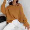 Sweatshirt oversized femme en tricot doux - pull décontracté pour vos sorties et moments de détente