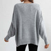 Sweatshirt oversized femme en tricot doux - pull décontracté pour vos sorties et moments de détente