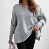 Sweatshirt oversized femme en tricot doux - pull décontracté pour vos sorties et moments de détente