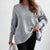 Sweatshirt oversized femme en tricot doux - pull décontracté pour vos sorties et moments de détente