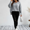 Sweatshirt oversized femme en tricot doux - pull décontracté pour vos sorties et moments de détente